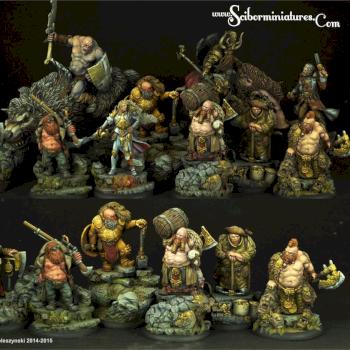 54mm fantasy figures by Scibor