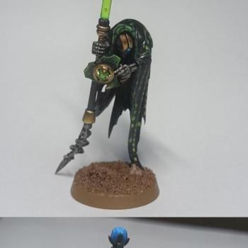 NECRON: Harbinger of  Despair (with Abyssal staff, Nightmare shroud & Veil of darkness) by bjbjbj1990