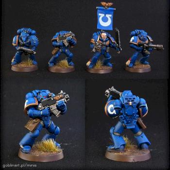 Ultramarine Tactical Squad by GoblinArt