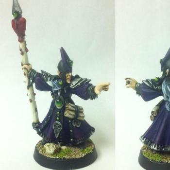 Dark Elf Sorcerer by totallyboner