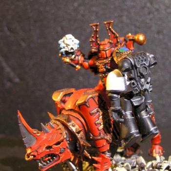 Khornate Thunderwolf Conversion of the World Eaters Chaos Space Marines by GreatGunz