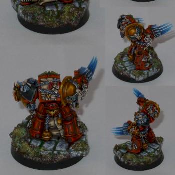 Space Marine Terminator Sergent - Chaplain Conversion by thebiondo