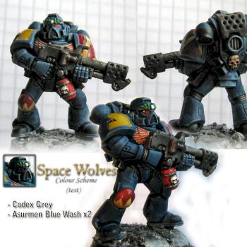 Space Wolves Clour Scheme Test by R3app3r