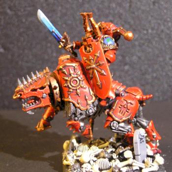 Khornate Thunderwolf Conversion of the World Eaters Chaos Space Marines by GreatGunz