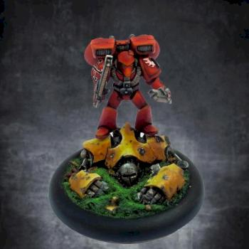 Blood Angels Assault vs Robot (better pic) by s0m0s