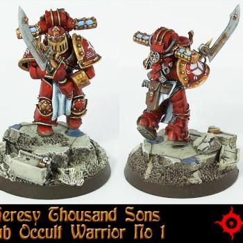 Pre-Heresy Thousand Son Scarab Occult Warrior by Proiteus