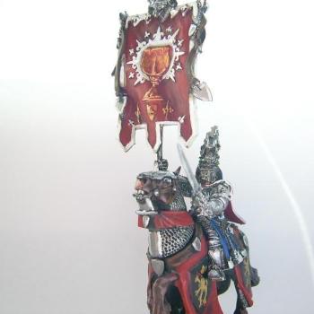 My Bretonnian battle standard by Tian Lugh Harp