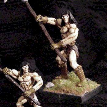 Barbarian with Scythe by ThePolo