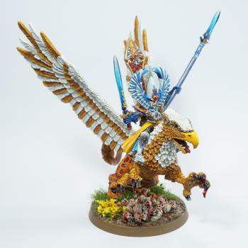 Eltharion the Grim on Griffon Stormwing by Highelves.addict