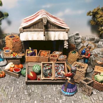 Market Stall by Kazanceva