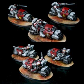 White Scars Outrider Squad by goblet