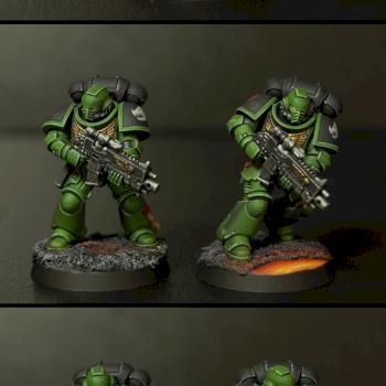 Salamanders Primaris Space Marines Intercessor Squad by hsh521