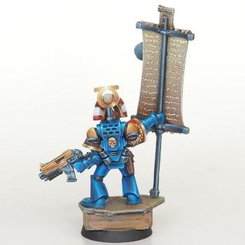 Ultramarines Standard Bearer by MadFlyArtStudio