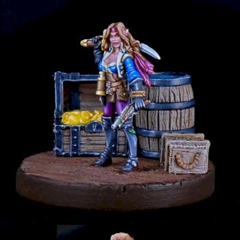 Finaela, Female Pirate by painting raven