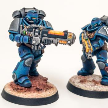 Hellblaster & Intercesor by jdgrady