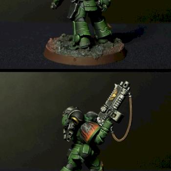 Salamanders primaris spacemarine lieutenant by hsh521