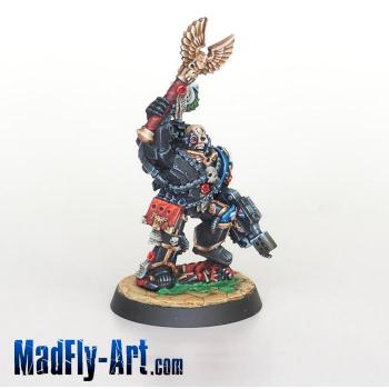 Ultramarines Chaplain Ortan Cassius by MadFlyArtStudio