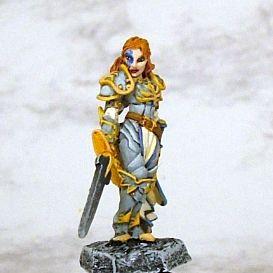 Alaine, Female Paladin by caverngames
