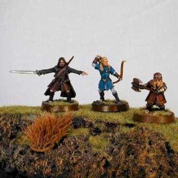 Legolas, Gimli and Aragorn by Cavepainter