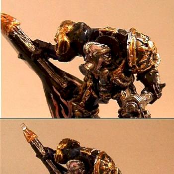 Slaanesh Terminator mit Sonic Blaster und Energie Waffe by JomJabal