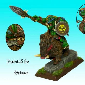 Savage orc boar boy by ortvar