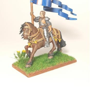 Horse, damsel, flag by AntonSh
