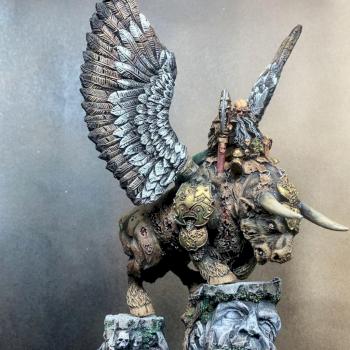 Moscal Dwarf Chief on Winged Warbull by Schinsky