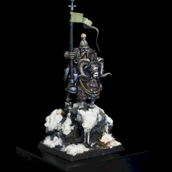 Dwaf on a mountain goat by Vocal