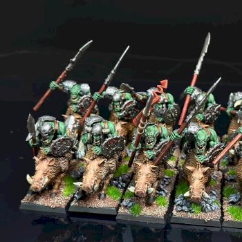 Orc Boar Boyz Mob 10x by Painted in Ukraine