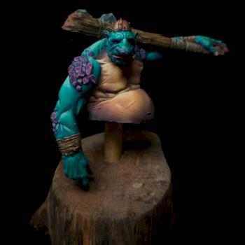 A troll running a lumber mill! by Juanjo_Artmileio