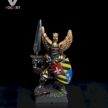 Bretonnian hero on foot by Vocal