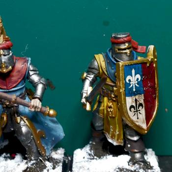 Bretonnian foot knights by Joetheogre