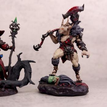 The Green Wizard & Dragonborn Barbarian by TheThighPriestess