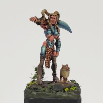 Kelt Fianna and her Pomeranian by Bianco