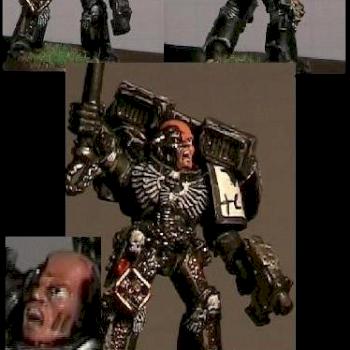 Black Templars Chaplain by fraggL
