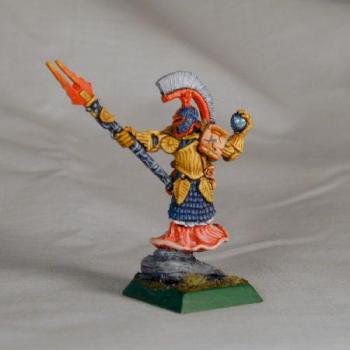 Chaos Sorcerer of Tzeentch by Cavepainter