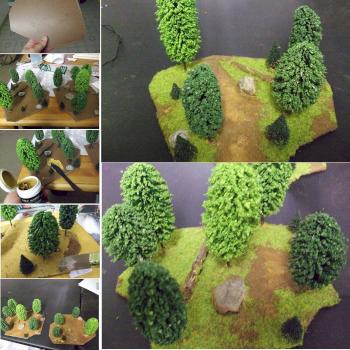 2 quickly-made DIY Forest areas by Byteknight