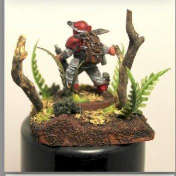 Lone Imperial Guardsman by The_Iron_Painter