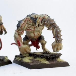 Skaven Rat ogres and packmaster by sora030