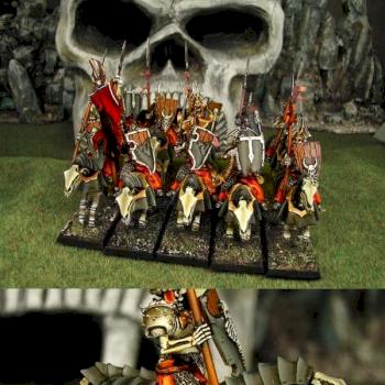 Warhammer MPG Painted Vampire Black Knights w/Barding by miss painting