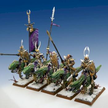Dark Elves Knights on Cold Ones by Wolfbane