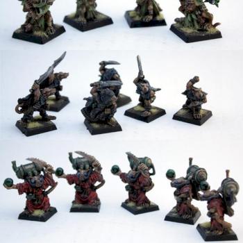 Skaven plague censers, gutter runners and globadiers by sora030