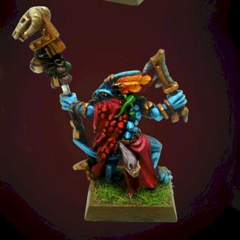 Lizardmen Skink Priest by Ayrins