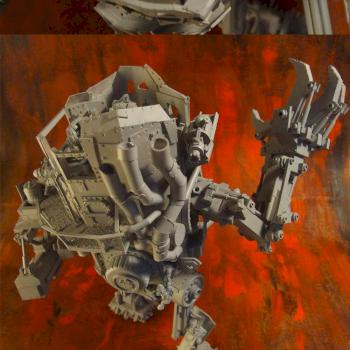 orc stompa sculpted by turbo