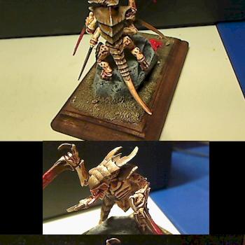Tyranid warrior and ripper on the hunt by Theodore Yansukevich