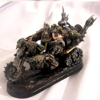 Deathguard Nurgle Plague Lord on Bike by SoliGER