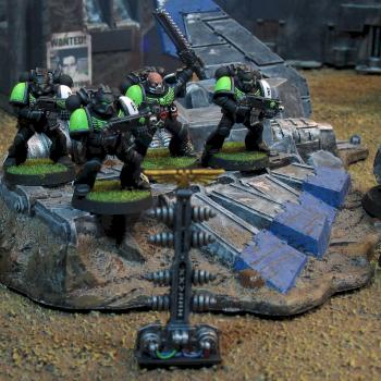 Space marines in action by Jodokast