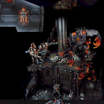 Thunderhawk with a Diorama base by Awaken Realms