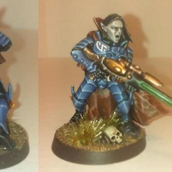 Dark Eldar Bounty Hunter (Vindicare Assassin) by Draugr