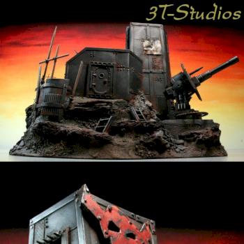 Ironclad Ork Bastion/Fortress With Gun by Terraformer